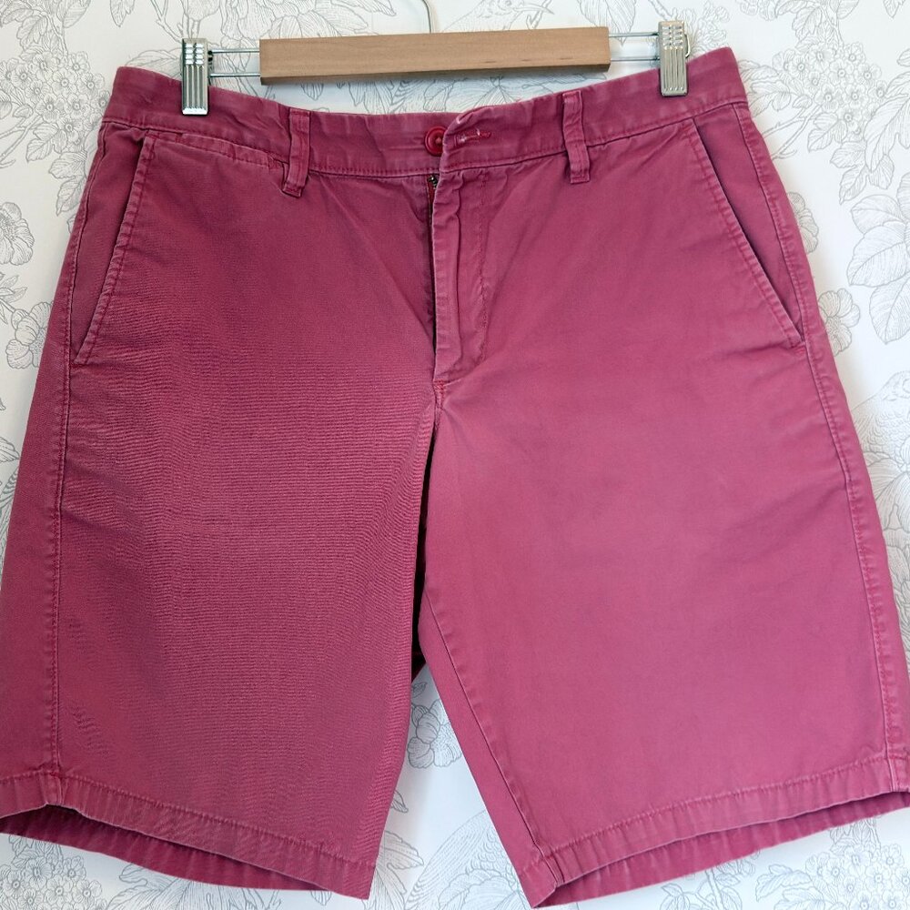 Gap Classic Fit Shorts | Cotton Casual Flat Front | Pink | Size 33